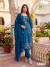 Varnika Vol 3 By Passion Tree Roman Silk Kurti With Bottom Dupatta 
